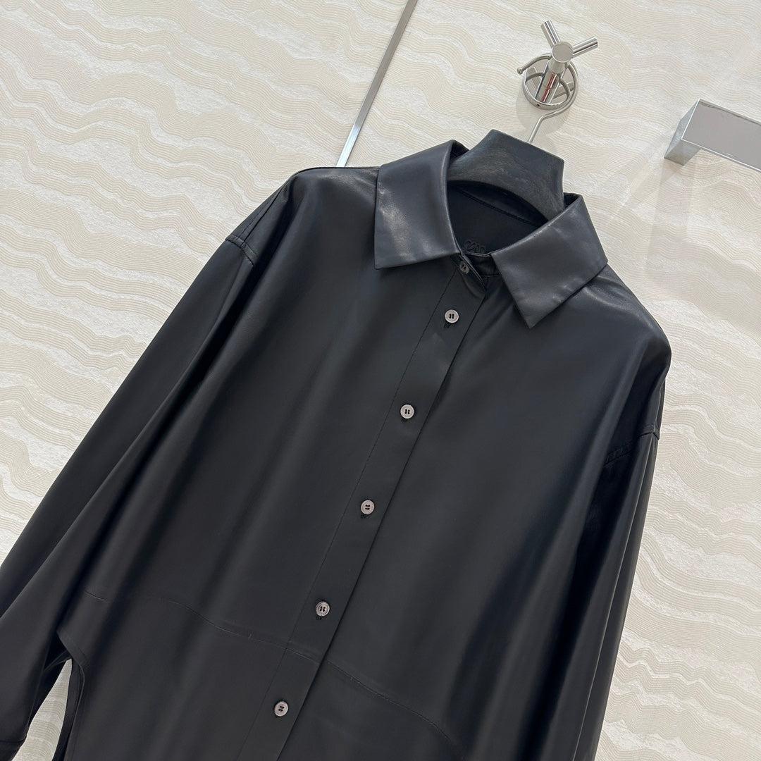 Lo 24fw leather jacket