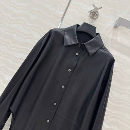 Lo 24fw leather jacket