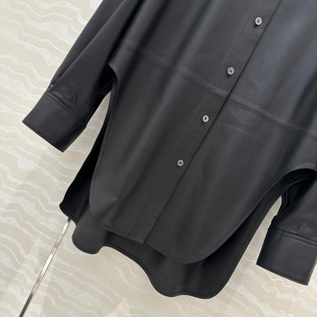 Lo 24fw leather jacket