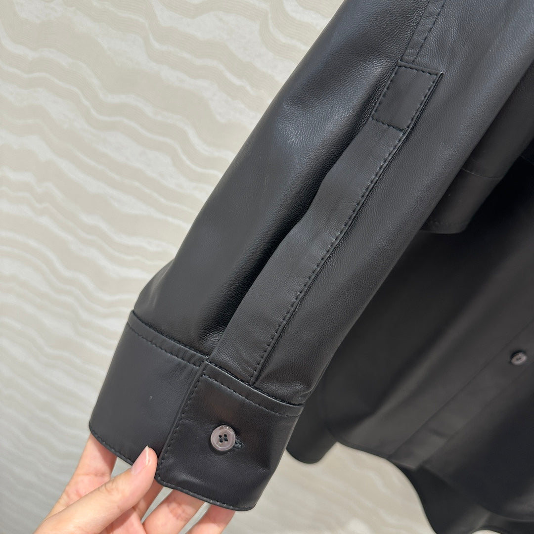 Lo 24fw leather jacket