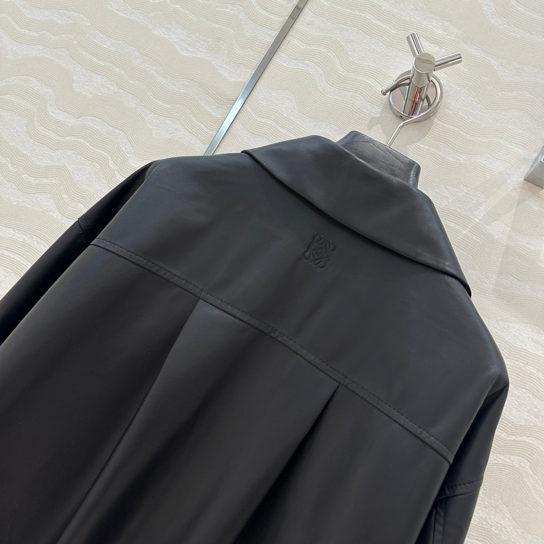 Lo 24fw leather jacket