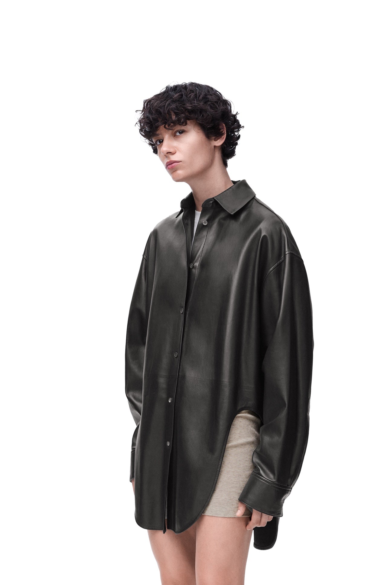 Lo 24fw leather jacket