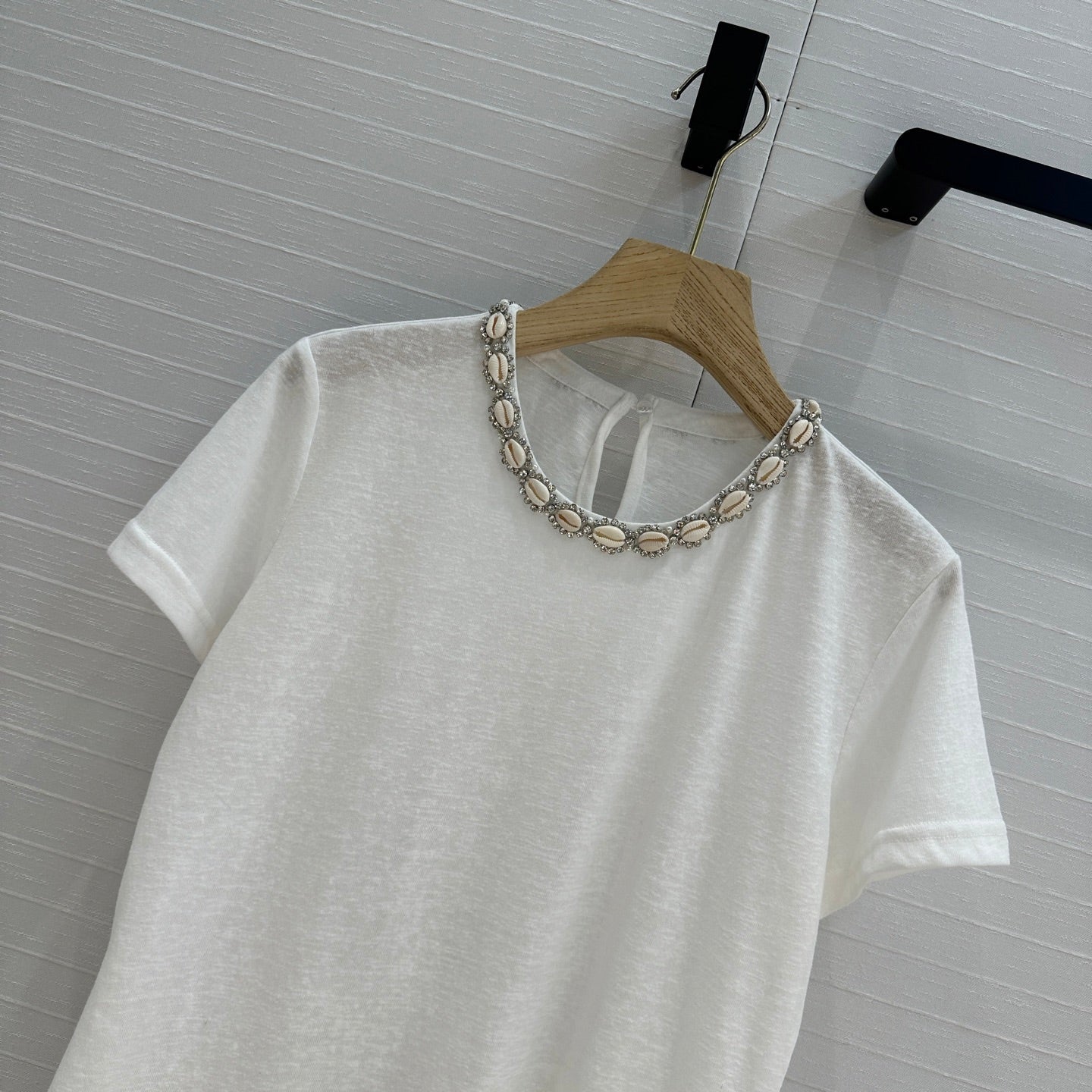 Zim 25ss beaded t-shirt