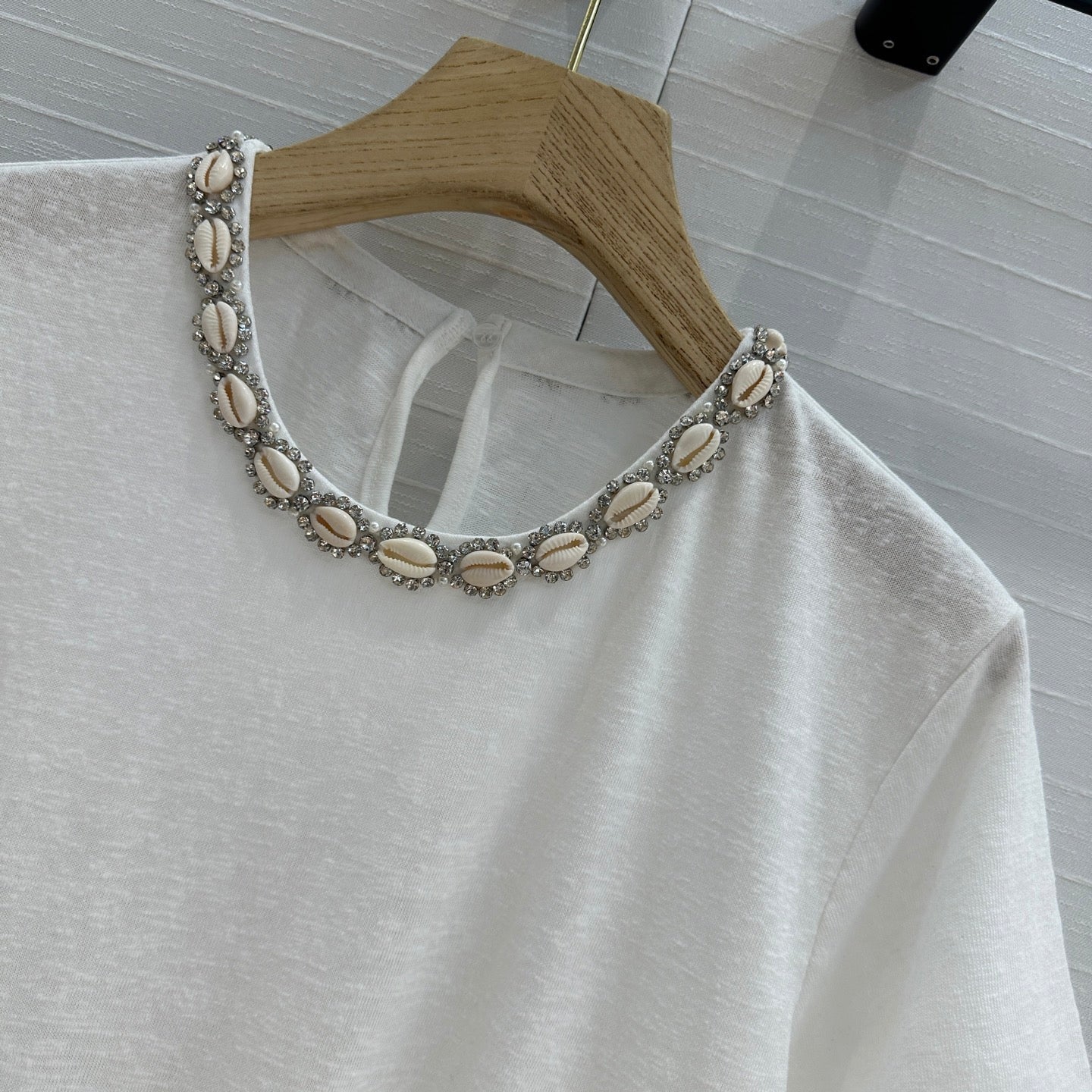 Zim 25ss beaded t-shirt