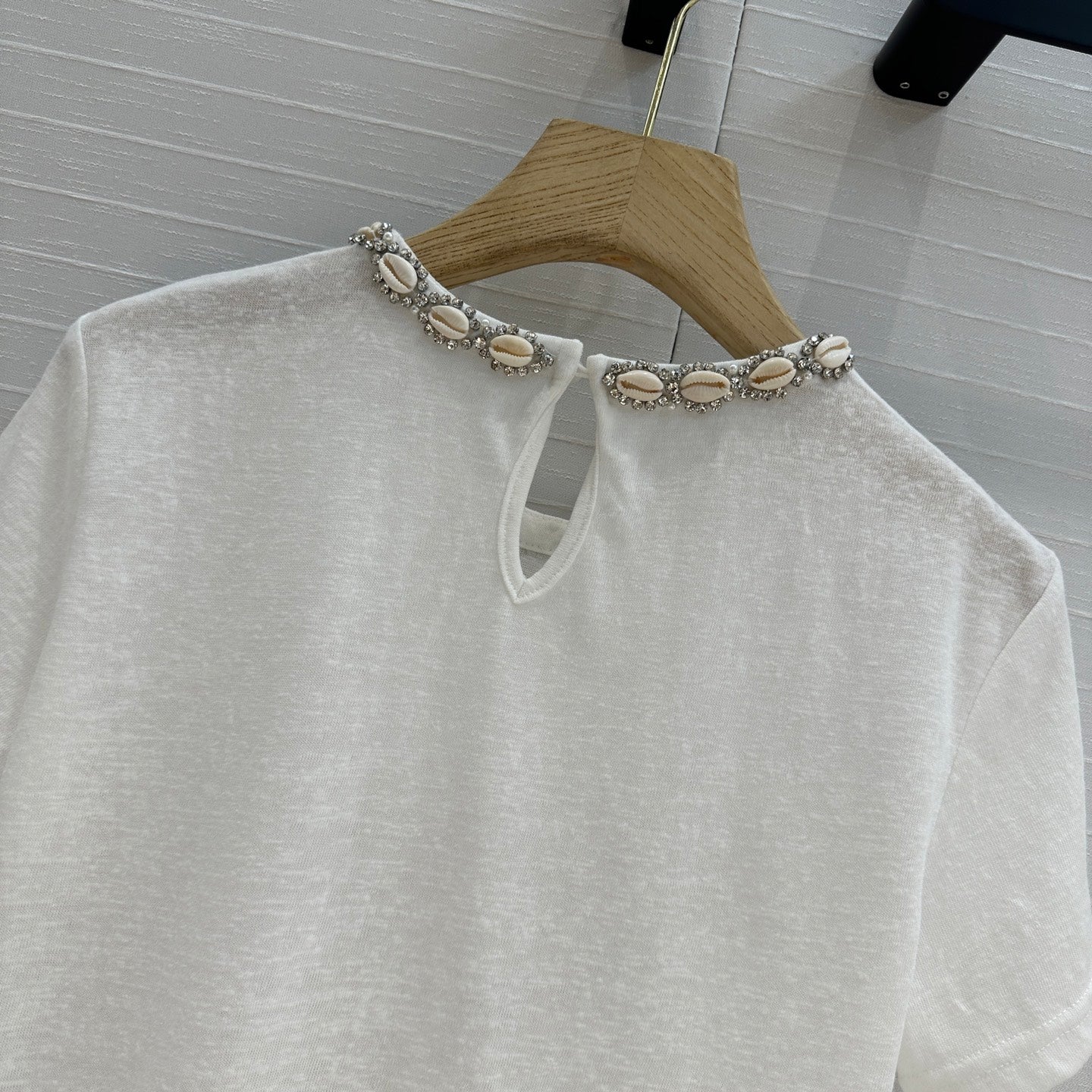 Zim 25ss beaded t-shirt