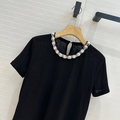 Zim 25ss beaded t-shirt
