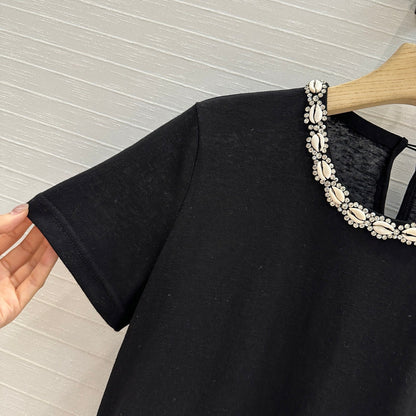Zim 25ss beaded t-shirt