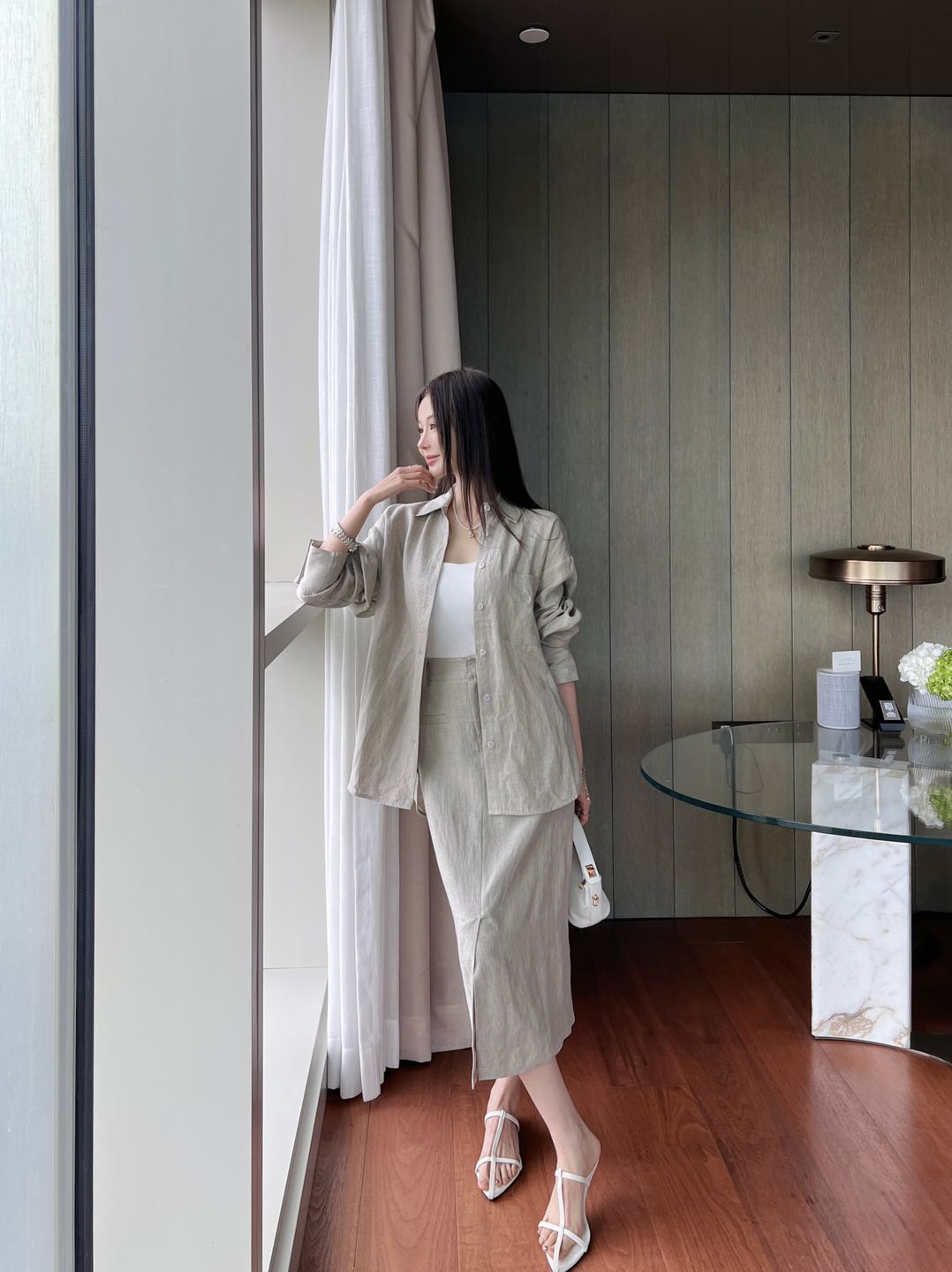 Lo 25ss linen shirt
