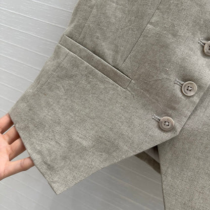 Lo 25ss linen vest