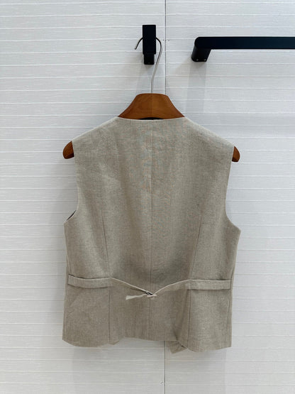 Lo 25ss linen vest
