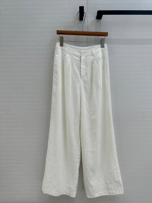Lo 25ss linen wide leg pants