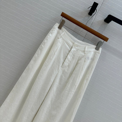 Lo 25ss linen wide leg pants