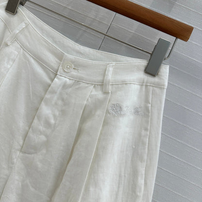 Lo 25ss linen wide leg pants