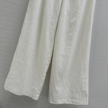 Lo 25ss linen wide leg pants