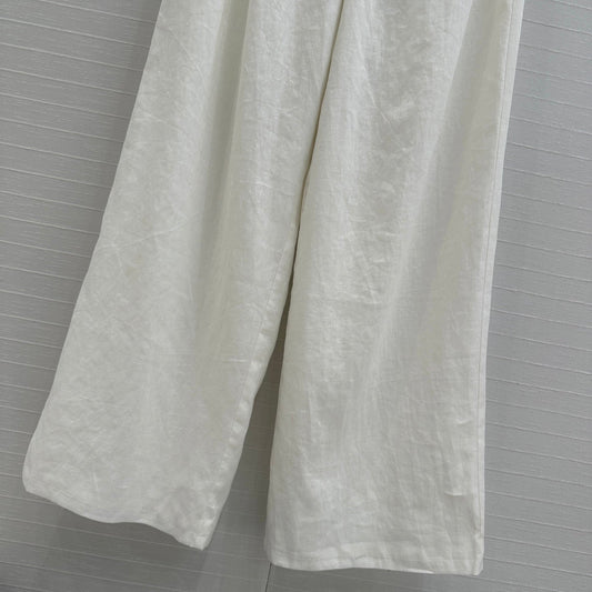 Lo 25ss linen wide leg pants