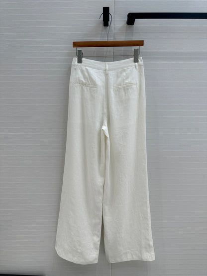 Lo 25ss linen wide leg pants