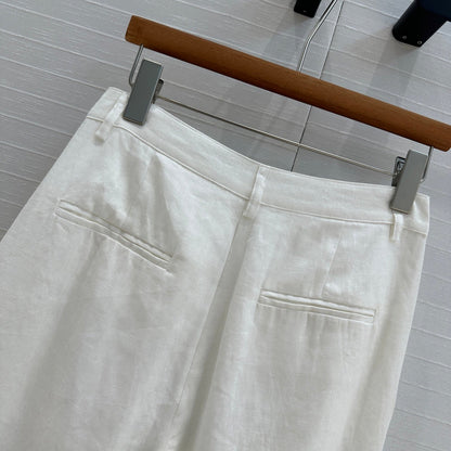 Lo 25ss linen wide leg pants