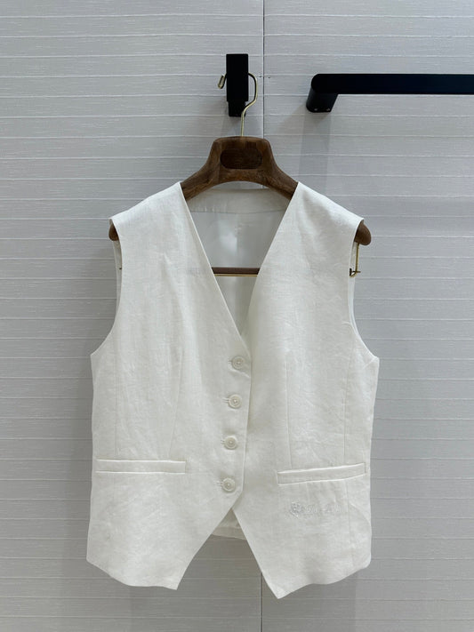 Lo 25ss linen vest