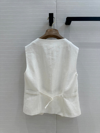 Lo 25ss linen vest