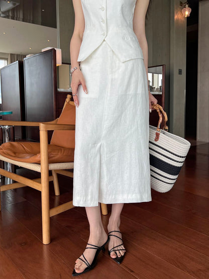 Lo 25ss linen skirt