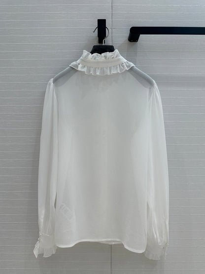 Do 25ss silk buttons shirt