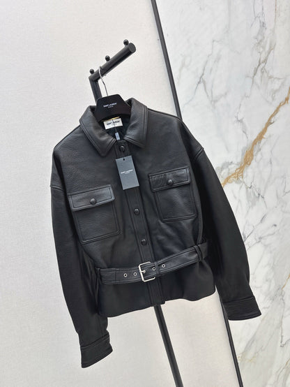 Sa 25ss leather jacket