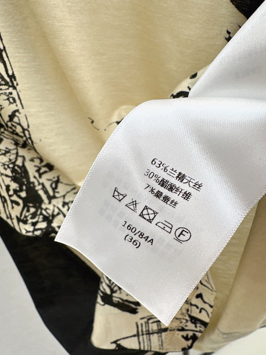 D 25ss printed sleeveless