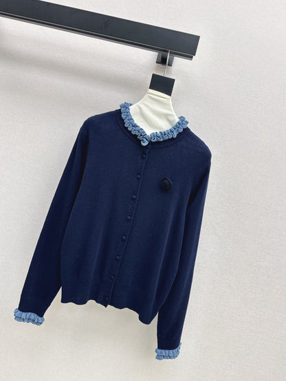 Ch 25ss knitted cardigan