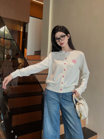 H 25ss knitted cardigan