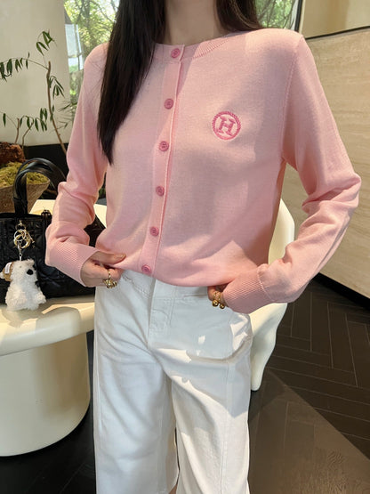 H 25ss knitted cardigan