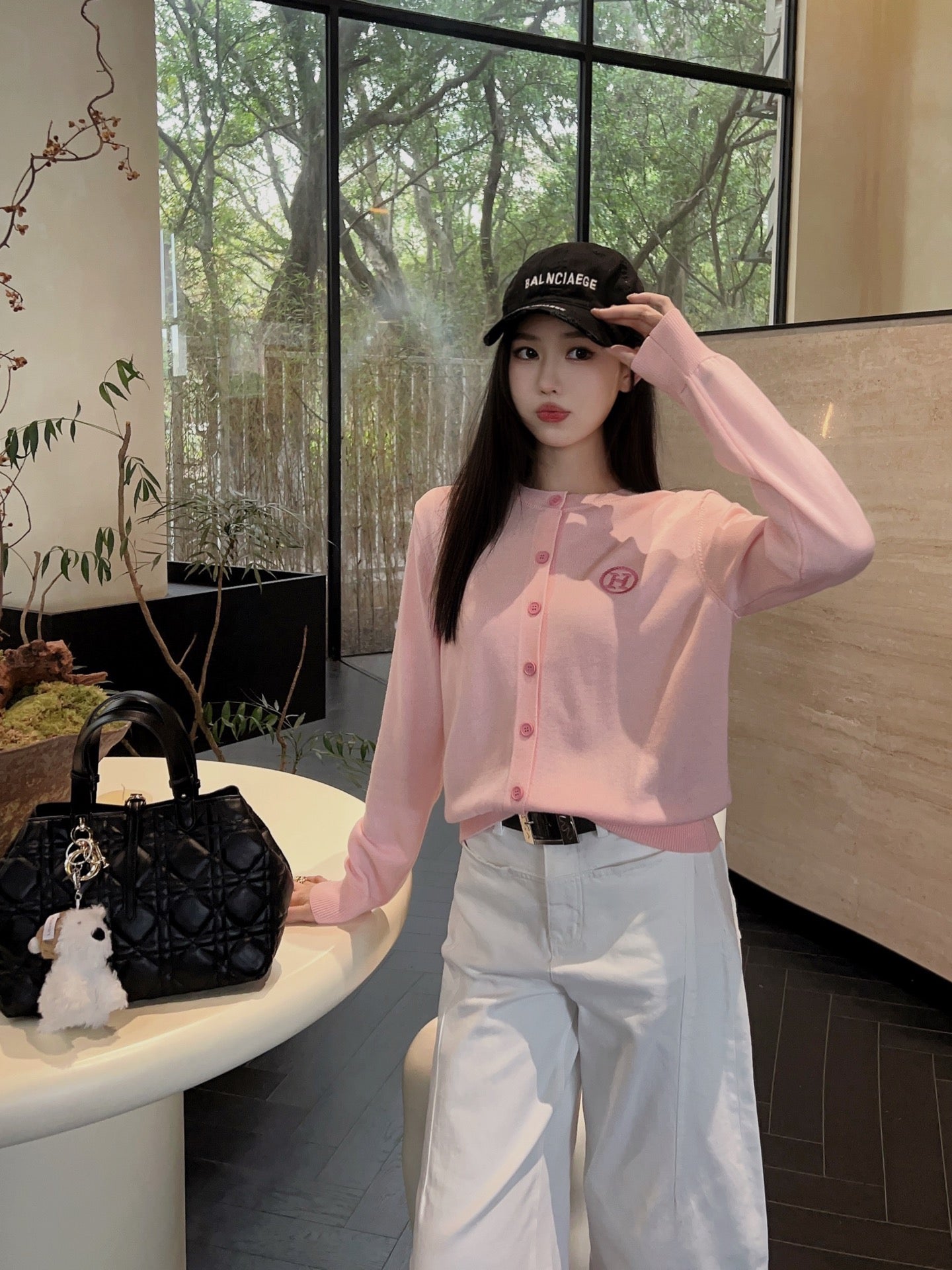 H 25ss knitted cardigan
