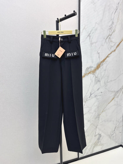 Mi 25ss embroidered pants