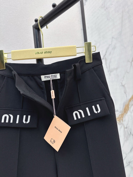 Mi 25ss embroidered pants