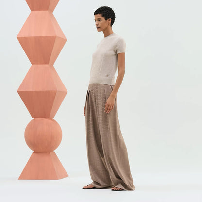 H 25ss wide leg pants