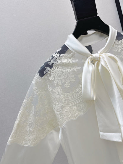 ER 25SS lace Silk shirt