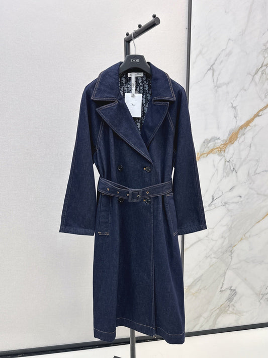 D 25ss denim trench coat