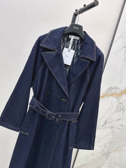 D 25ss denim trench coat