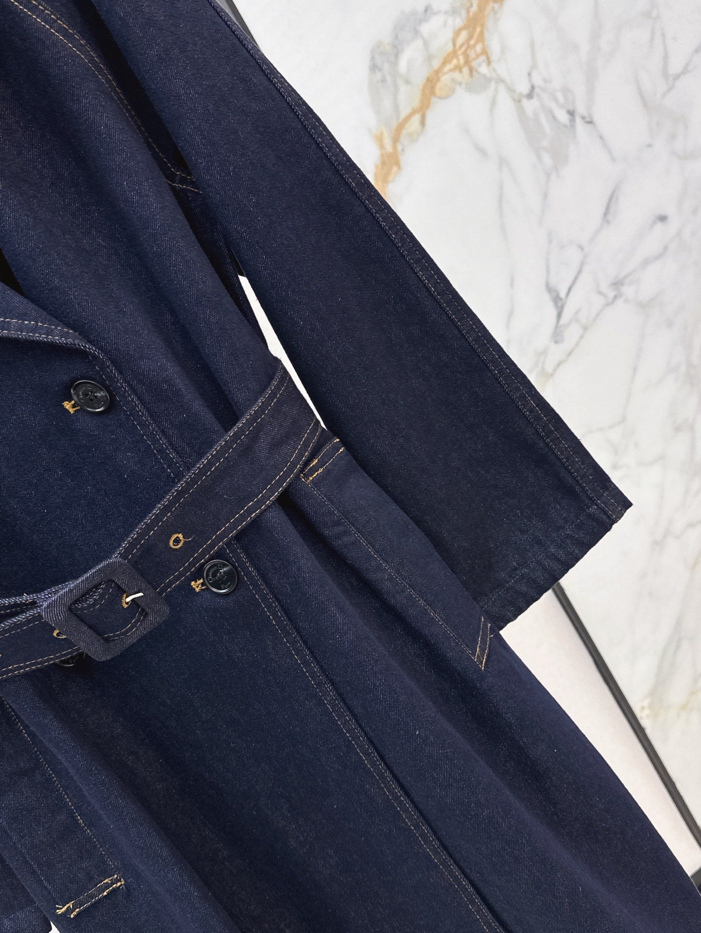 D 25ss denim trench coat