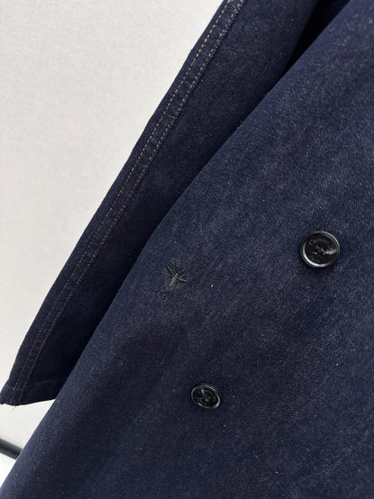 D 25ss denim trench coat