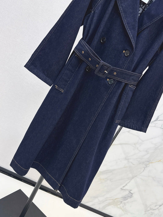 D 25ss denim trench coat