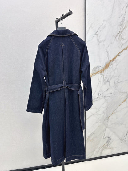 D 25ss denim trench coat