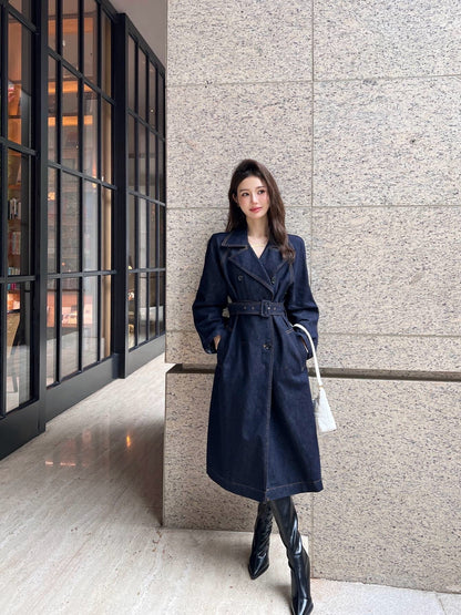 D 25ss denim trench coat