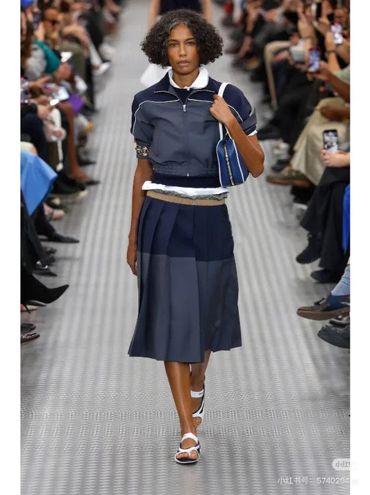 M 25ss crop jacket skirt suit