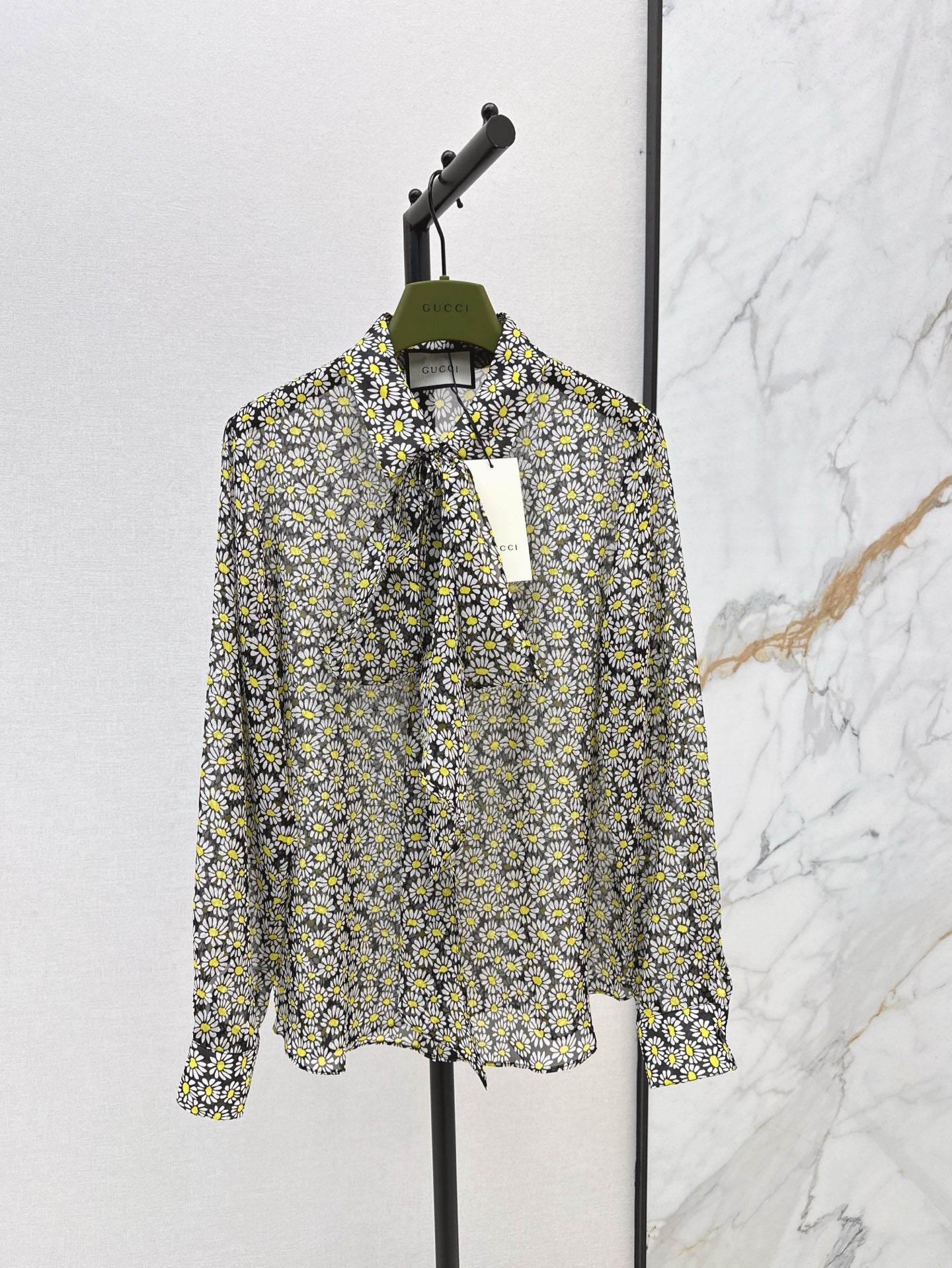 g 25ss Silk printed shirt