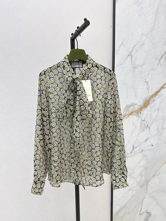 g 25ss Silk printed shirt