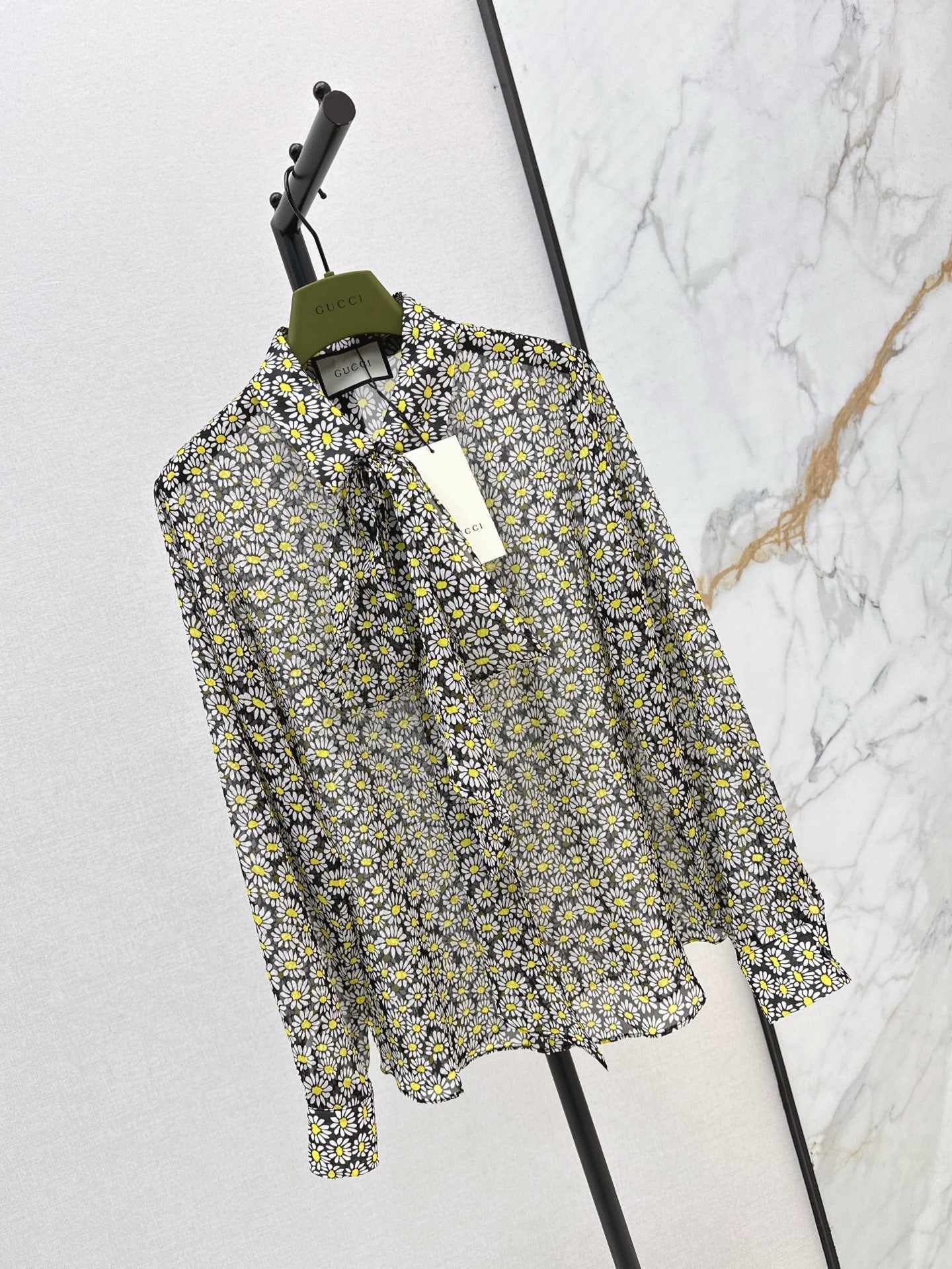 g 25ss Silk printed shirt