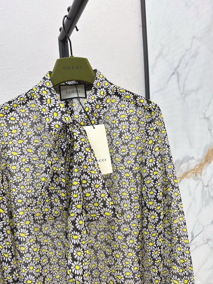 g 25ss Silk printed shirt