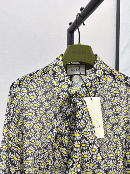 g 25ss Silk printed shirt