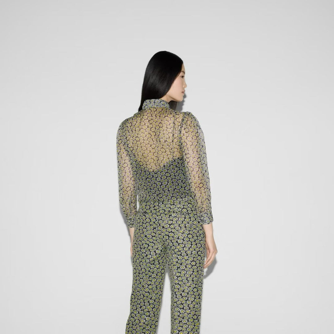 g 25ss Silk printed shirt