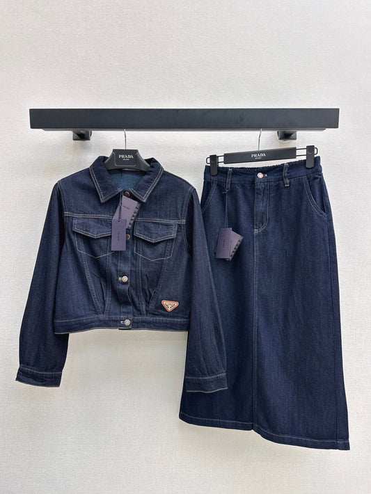 P 25ss denim suit